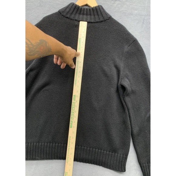 Polo Ralph Lauren 1/4 Zip Sweater Men's Size  XXL Black RN 41381 - Picture 11 of 16